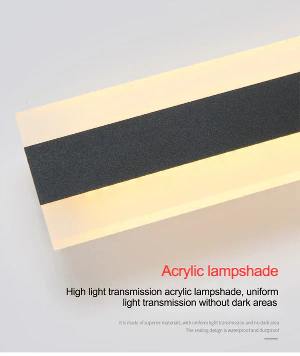 Vejrbestandig udendørs væglampe