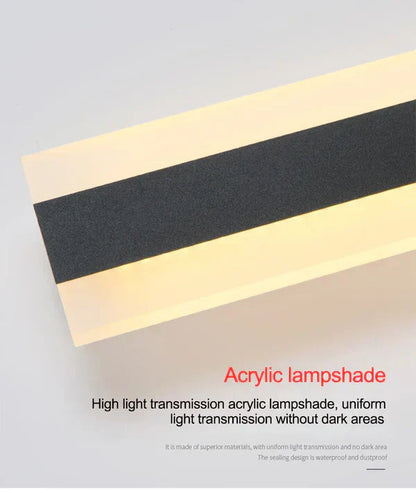 Vejrbestandig udendørs væglampe